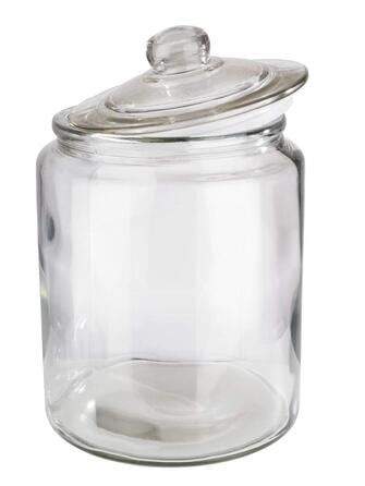 Банка для зберігання Classic Високоякісна скляна тара для зберігання з місткістю - Ваш товар залишається свіжим завдяки скляній кришці з ущільнювачем (6,0 л, без етикетки), 82251