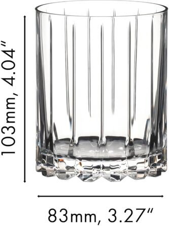 Набір келихів Riedel Double Rocks, 2 шт., для коктейлів, кришталь, можна мити в посудомийній машині - 6417/07