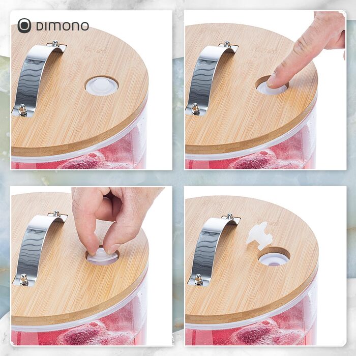 Диспенсер для напоїв зі сталевим краном 5 л Dimono