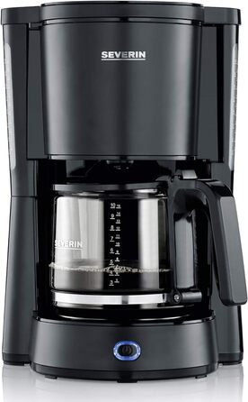 Кофемашина 'Type со стеклянным кувшином, ароматный, быстрый и бесшумный кофе с кофеваркой до 10 чашек, фильтр-кофемашина, черная, KA 4815, 33.8
