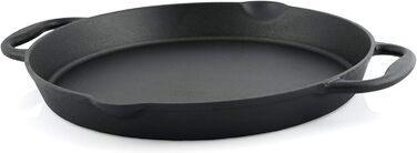 Чавунна сковорода-гриль барбекю-Toro I Чавунна сковорода з двома ручками та двома носиками I Сковорода для подачі I (Ø 40 см)