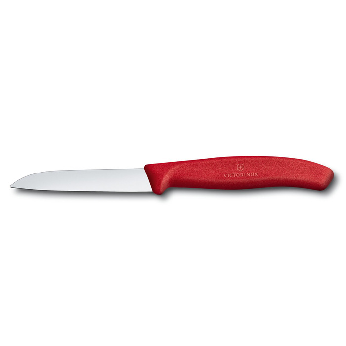 Кухонний ніж Victorinox SwissClassic Paring лезо 8см прям. з черв. ручкою