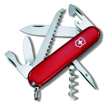 Нож швейцарский 13 функций, 91 мм, красный Victorinox Camper