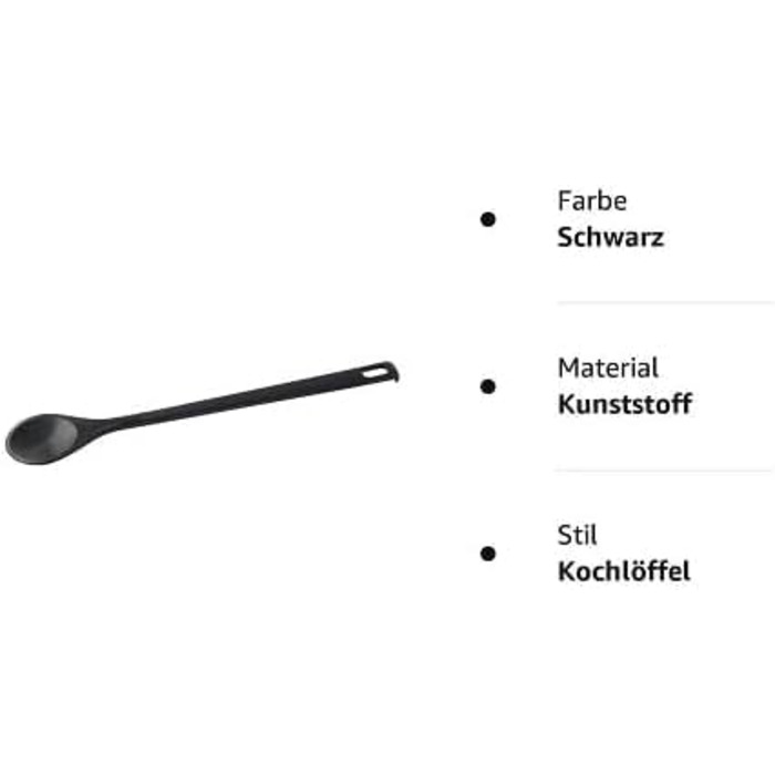 Кулинарная ложка 31 см черная Nero Fackelmann