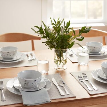 Набір посуду 18 предметів для 6 осіб Amazon Basics