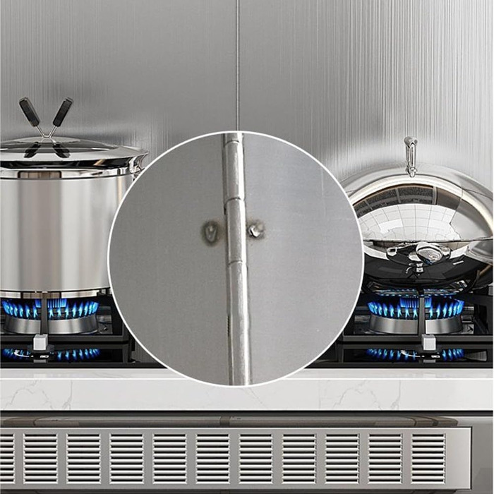 Защита от брызг из нержавеющей стали для плит 40 х 40 см HEIBTENY