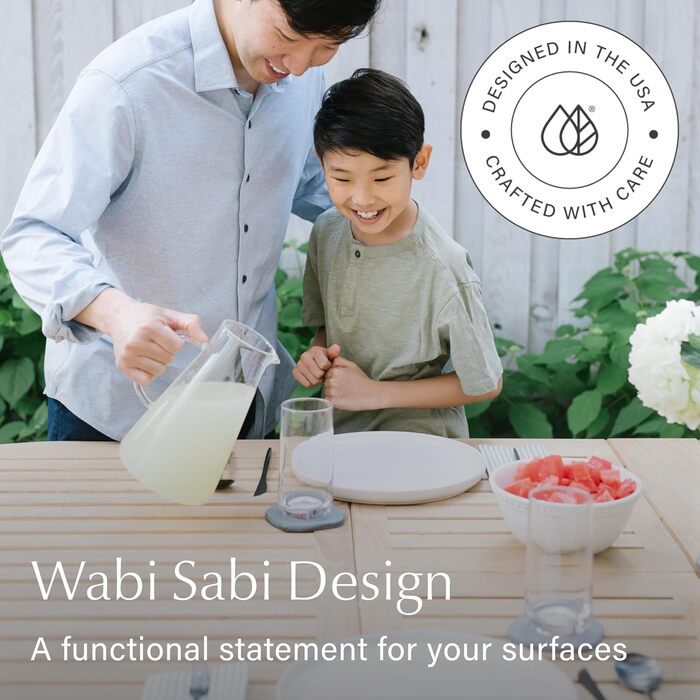 Набір кам’яних підставок під напої 4 шт Dorai