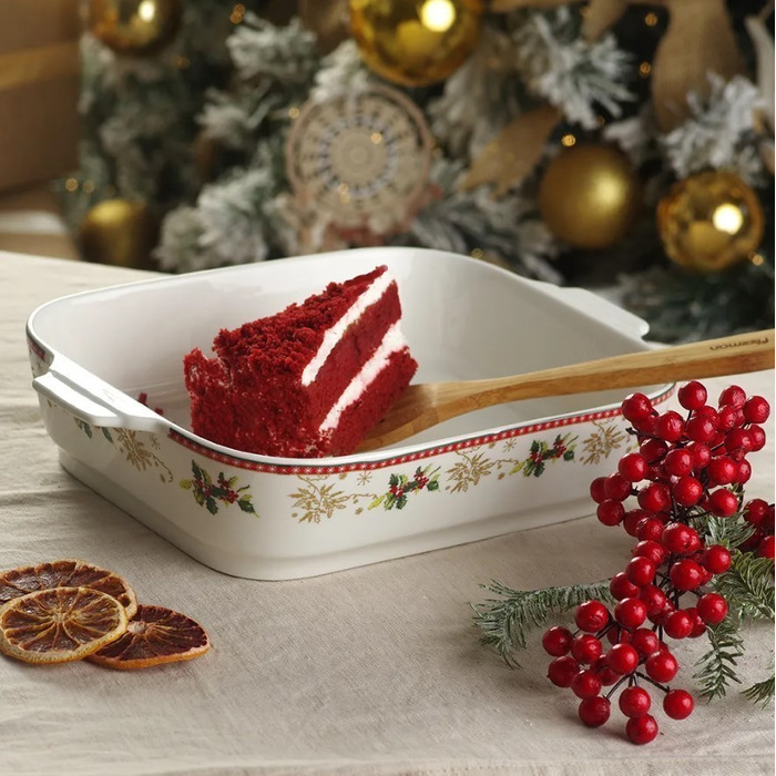 Форма для запікания Fissman CHRISTMAS 34x24x7 см фарфор (13802)