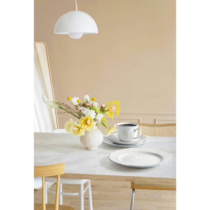 Кавовий сервіз на 6 персон, 18 предметів, Sonate Blue Lines Seltmann Weiden