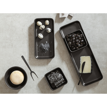 Блюдо сервіровки прямокутне 12х24 см, чорне Nordic Kitchen Eva Solo