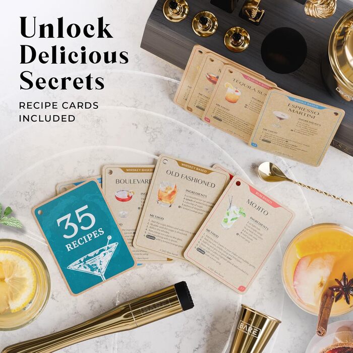 Професійний набір для приготування коктейлів із 14 предметів Bare Barrel