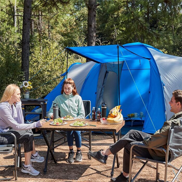 Складной кемпинговый стол 108x71 см коричневый TIMBER RIDGE