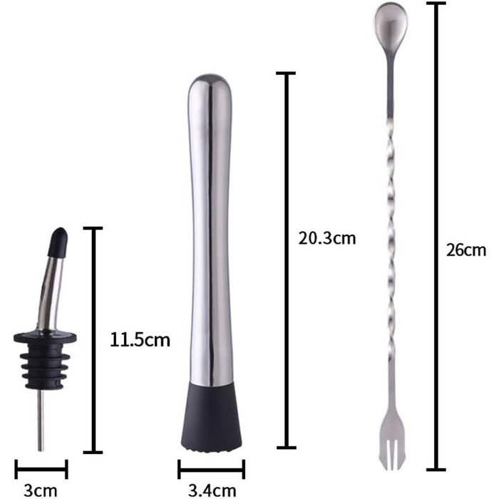 Набір для коктейлів 16 предметів LZXBC