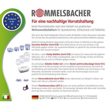 Набор вакуумных рулонов Rommelsbacher VRS 1560 15x600 см