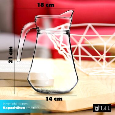 Скляний глечик 1,4 л KADAX