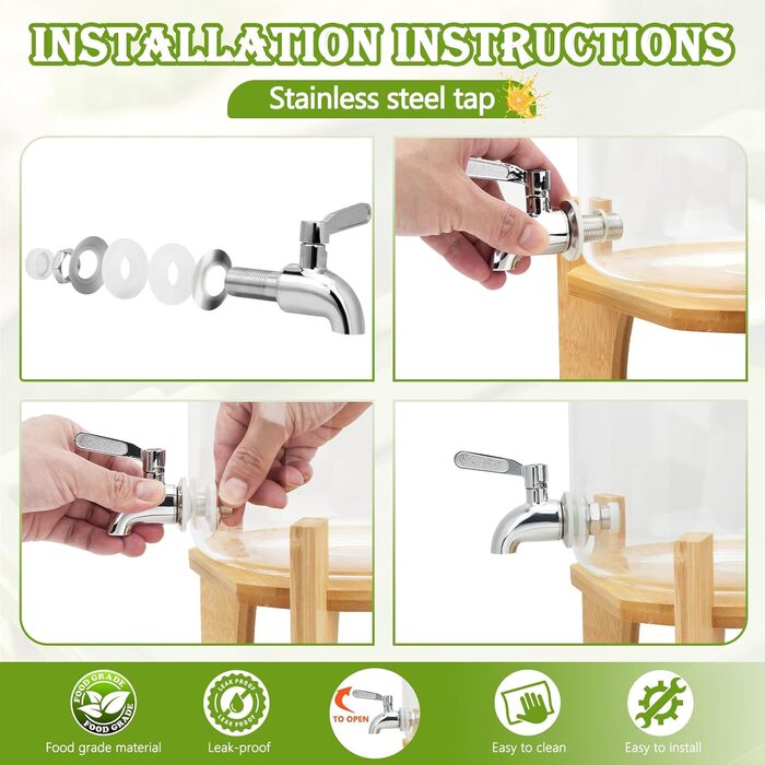 Диспенсер для напитков со стойкой 8 л Hiziwimi