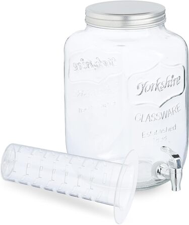 Диспенсер для напоїв з краном 4 л Relaxdays