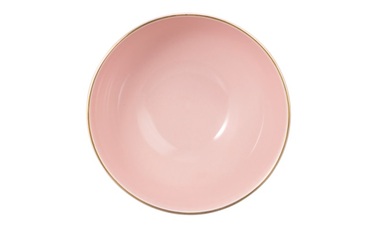 Пиала для кофе с молоком 0,5 л, розовая с золотистым ободком Amina Rose Goldrand Seltmann Weiden