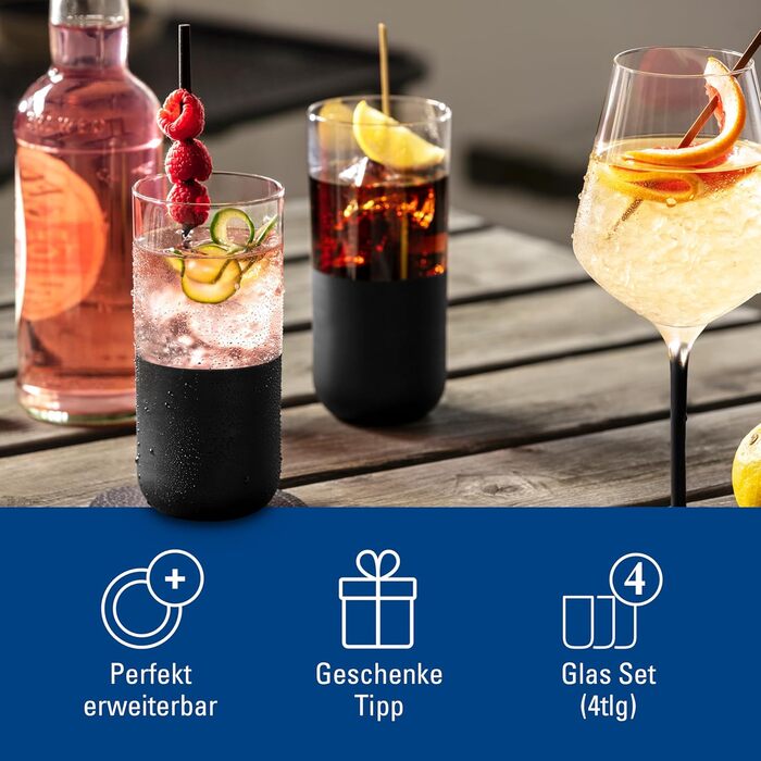 Набір келихів для лонгдрінків 4 шт 300 мл Manufacture Rock Villeroy & Boch