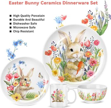 Набір посуду з 16 предметів до Великодня Zhehao