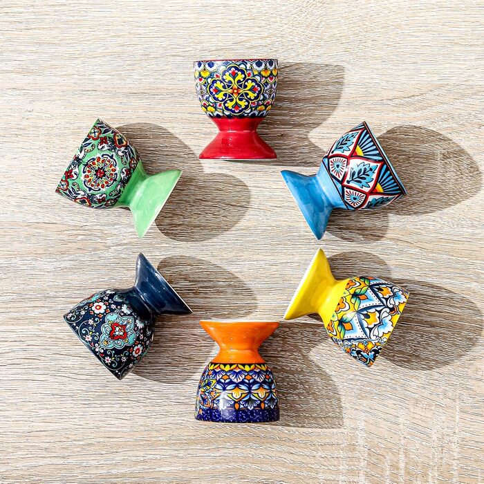 Порцелянові підставки для яєць 6 шт HENXFEN LEAD