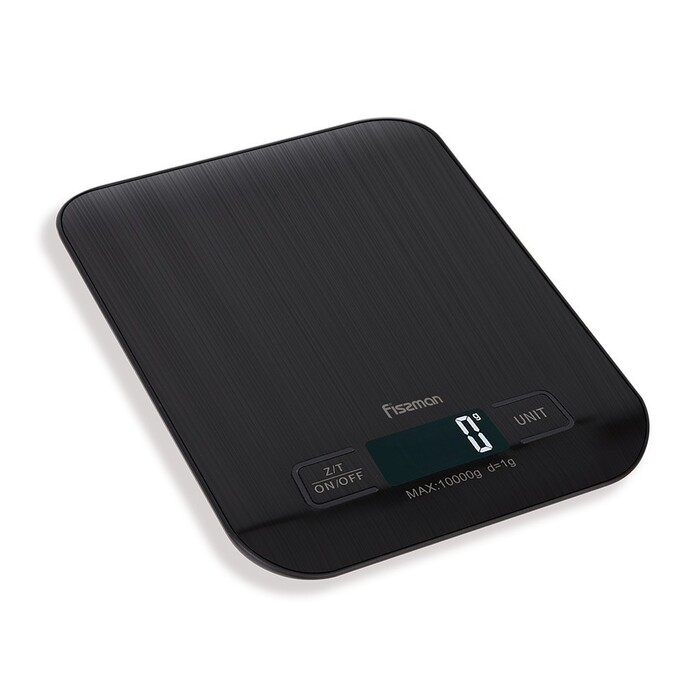 Ваги кухонні Fissman електронні 18x14x1,55 см елемент живлення 2AAA 1.5V не в комплекті (10320)