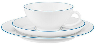 Чайний сервіз на 6 персон, 18 предметів, Sonata Blue Lines Seltmann Weiden