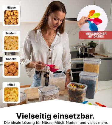 Набор из 16 контейнеров для хранения, прозрачный/черный Deco haus