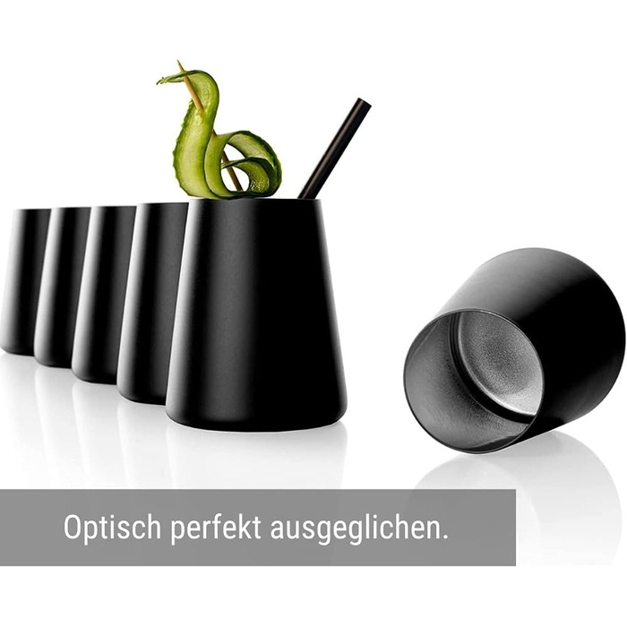 Набір склянок 380 мл, 6 предметів, чорний/сріблястий Power Stölzle Lausitz