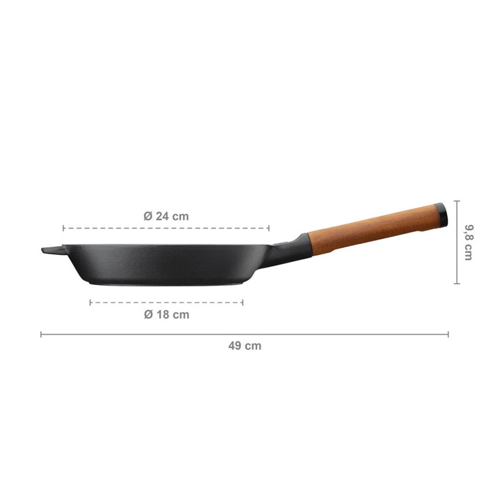 Сковорода чавунна Fiskars Norden 24 см (1026568)