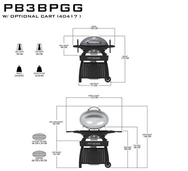 Портативний газовий гриль Sportsman 3 Pit Boss Код: 011108