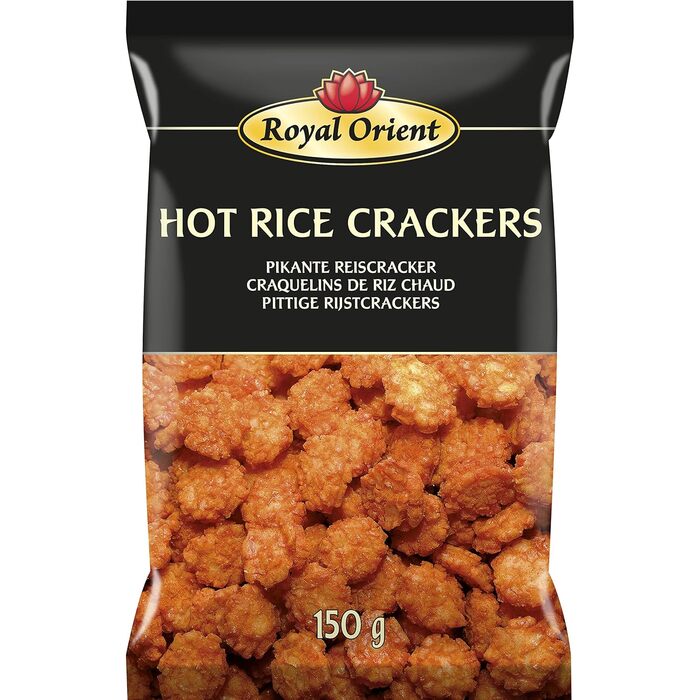 Острые рисовые крекеры, 1 упаковка 150 г Royal Orient