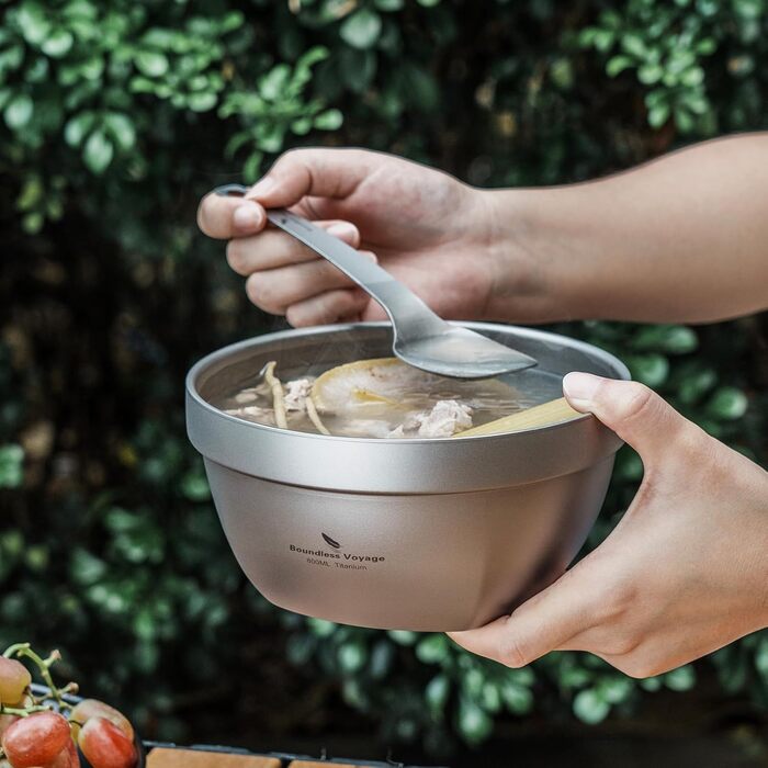 Титановая миска для кемпинга 800 мл Boundless Voyage