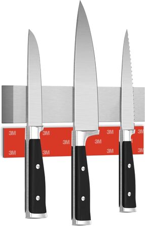 Магнітний тримач для ножів настінний 25 см, сріблястий CUCINO