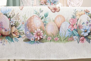 Скатертина 140 х 240 см "Пасхальні яйця" textile idea