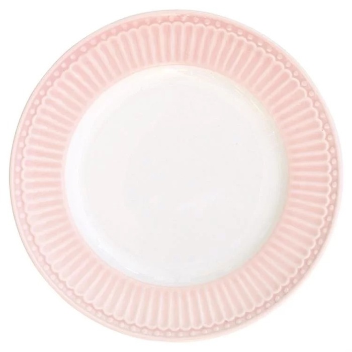 Тарілка обідня 26,5 см, світло-рожева Alice GreenGate