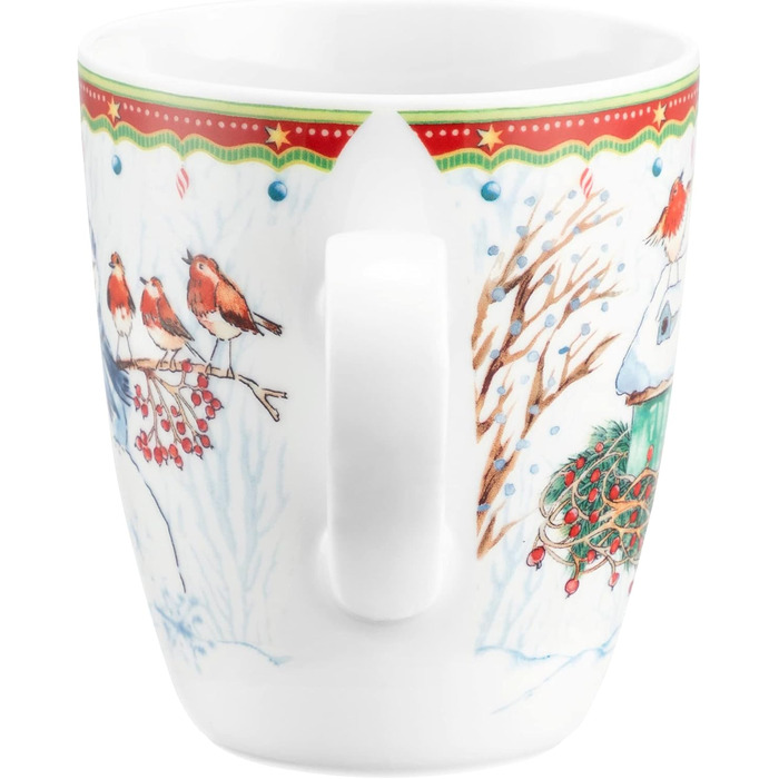 Рождественская кружка с ручкой 400 мл Снеговик, фарфор Seltmann Weiden