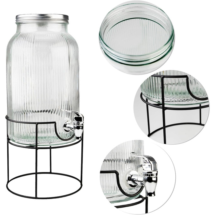 Диспенсер для напитков с подставкой 6 л SUPERBUTELKI.PL