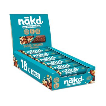 Батончики из фруктов и орехов 18 x 35 г соленая карамель Nakd