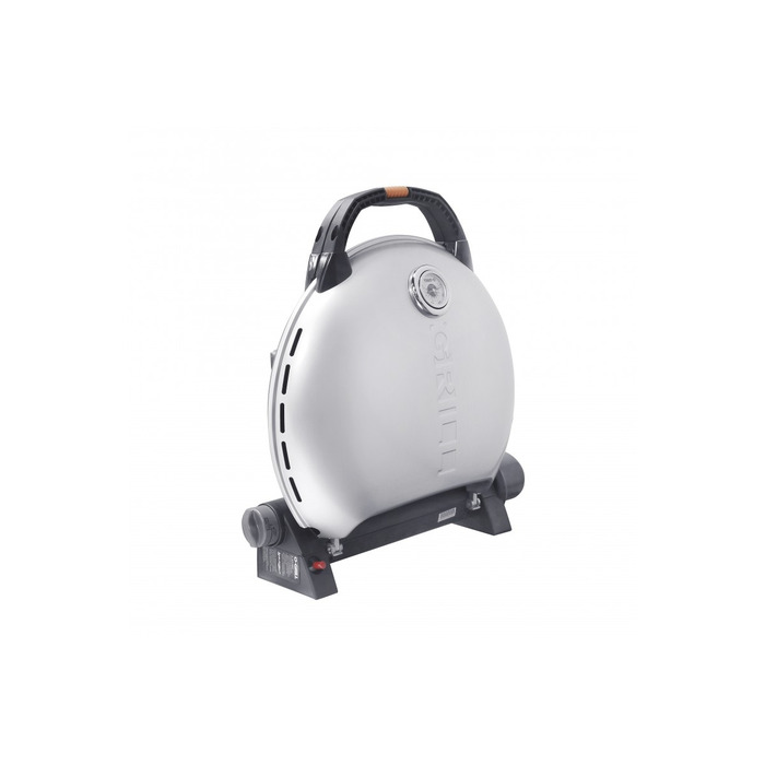 КОМПЛЕКТ Портативный переносной газовый гриль O-GRILL 600T, серебро+шланг в подарок! Код: 011681