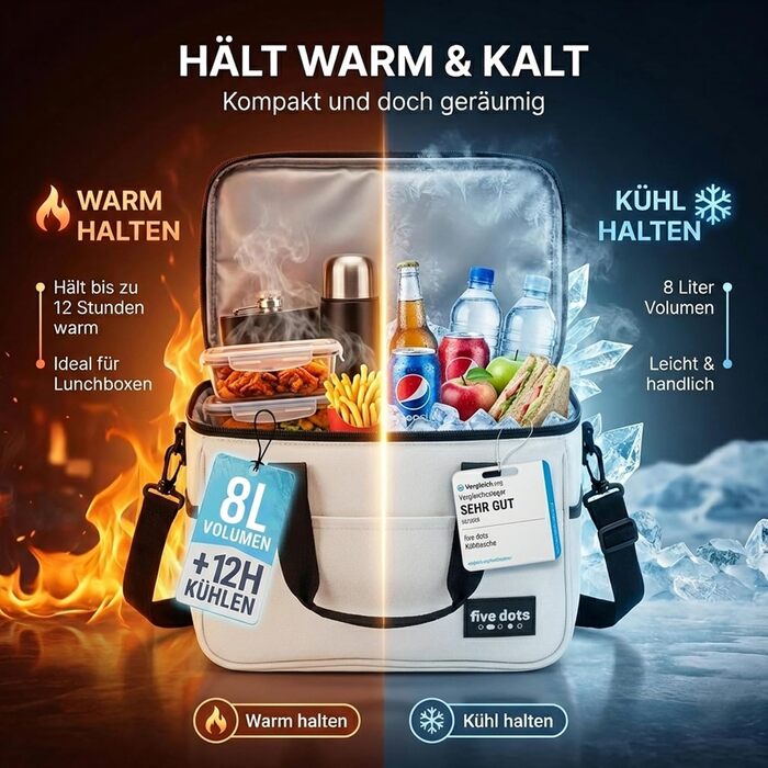 Термосумка для кемпінгу 8 л five dots