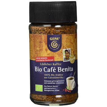 Органический растворимый кофе 100 г Cafe Benita GEPA