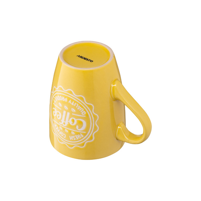 ARDESTO Чашка Coffee, 330 мл, жовта, кераміка