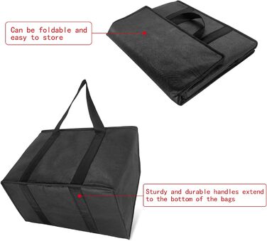 Термосумки 2 шт 28 л черные yongzhenlite