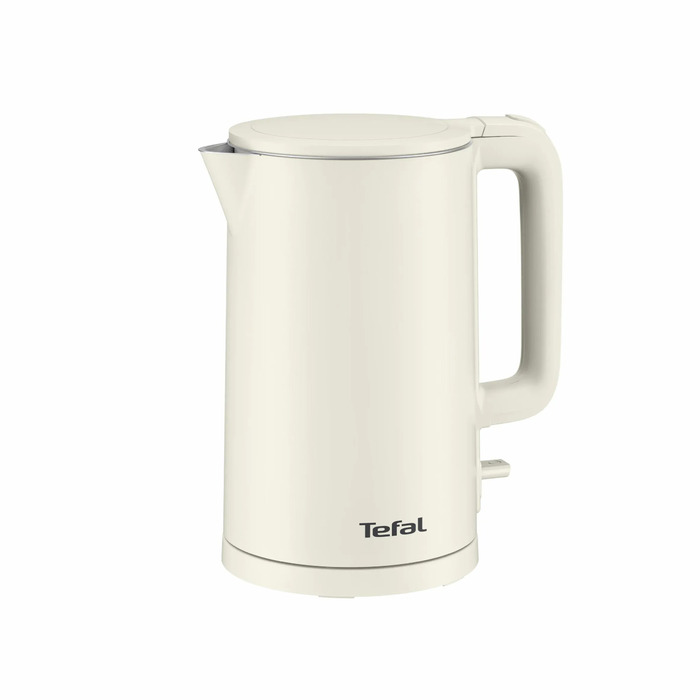 Tefal Электрочайник Thermo Protect, 1.5л, пластик, нержавеющая сталь, светло-бежевый