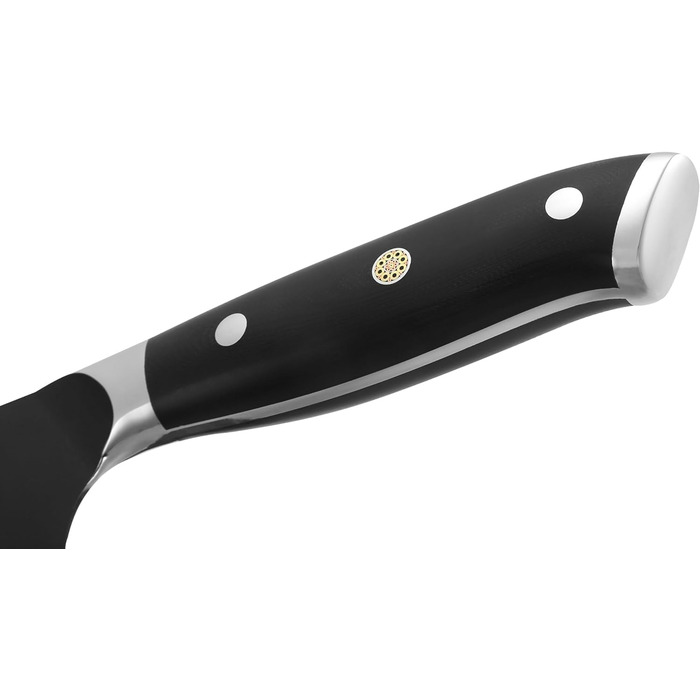 Набор ножей Wakoli Titanium Noir (5 предметов) в магнитном блоке профессиональный кухонный набор с лезвиями из нержавеющей стали (12,521 см), черным покрытием. Включает нож шеф-повара.