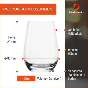 Набор стаканов для воды 465 мл, 6 предметов, Event  Stölzle Lausitz