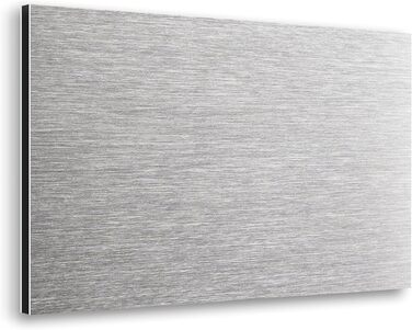 Алюмінієвий кухонний фартух, виготовлений в Італії, захищає плиту та стіну, миється та легко встановлюється, металевий фартух, 48 x 72 см (84 x 60 см, матовий)