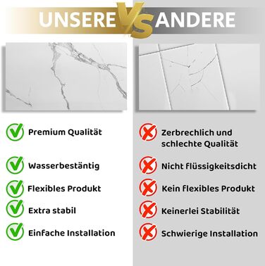 Стінові панелі AS Country Stone під мармур 60x120 см ПВХ-облицювання стіни з пластикових панелей для кухні, ванної кімнати тощо Панель кухонного фартуха (, Лофт)