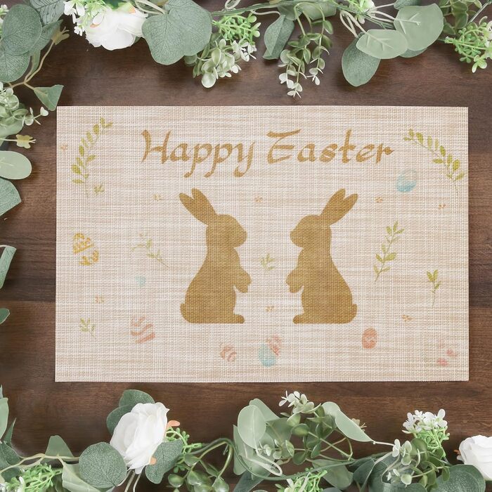 Набір з 6 двосторонніх серветок для столу до Великодня Banchif